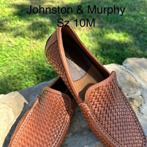 Johnston & Murphy Men's Brown Woven Loafers